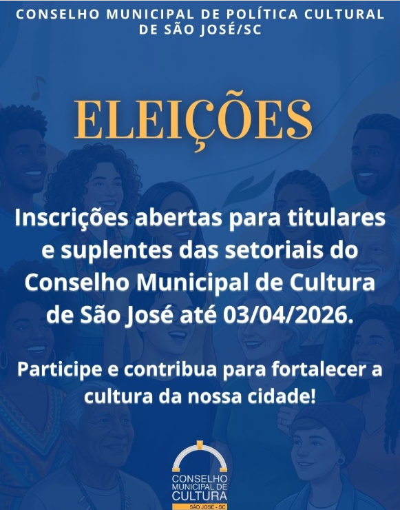 Inscrições Abertas para o Conselho Municipal de Cultura de São José